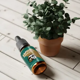 Amber Glass Dropper Bottle With Eucalyptus Plant 08